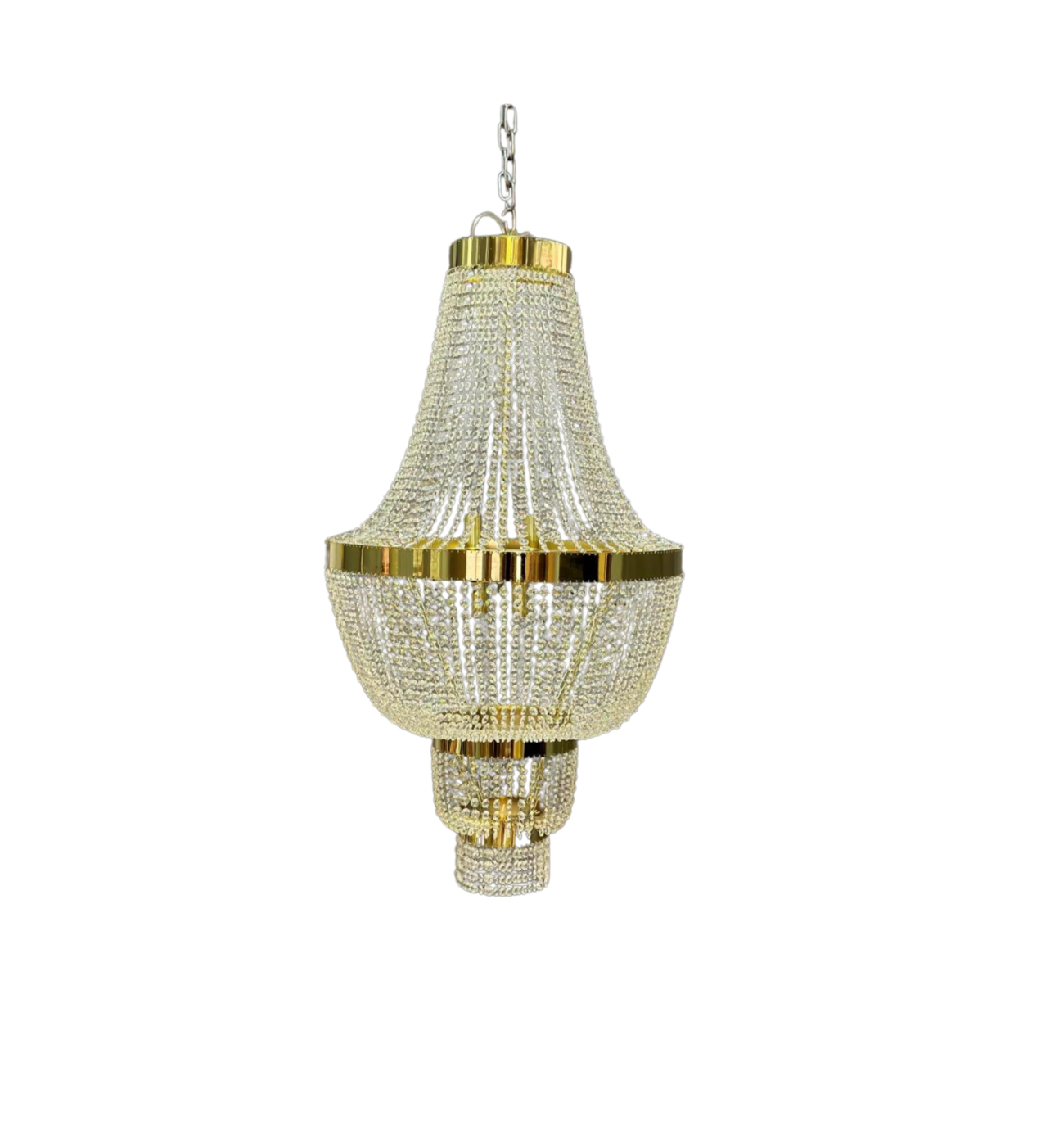 Lustre Montgolfière Doré 60 cm