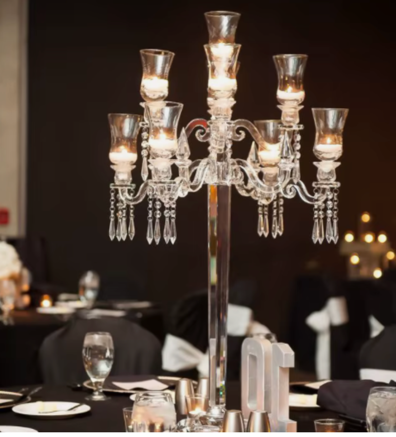 Chandelier oriental 9 bras