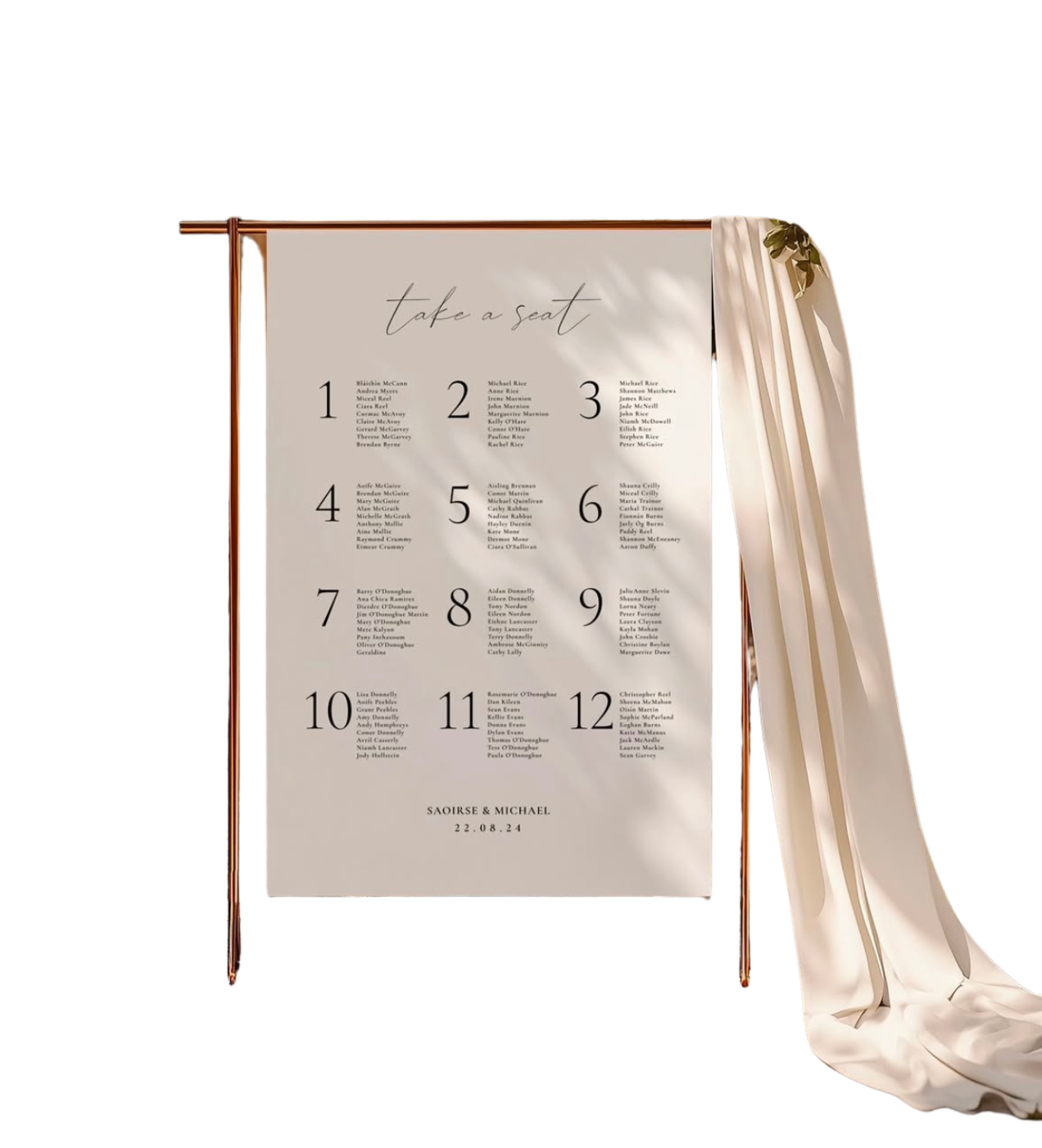 Plan de Table sur Structure Classique