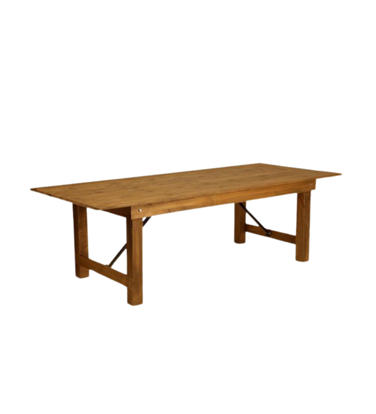 Table rectangulaire bois brut