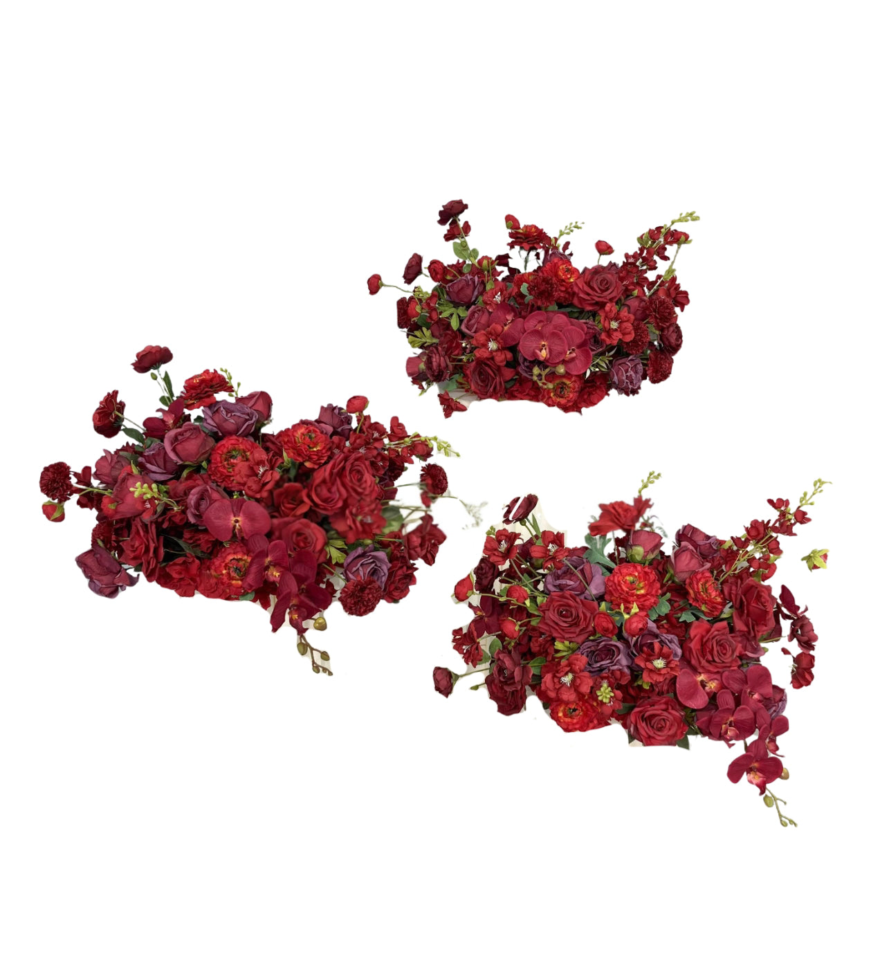 Composition Florale Artificielle – Passion Éclatante