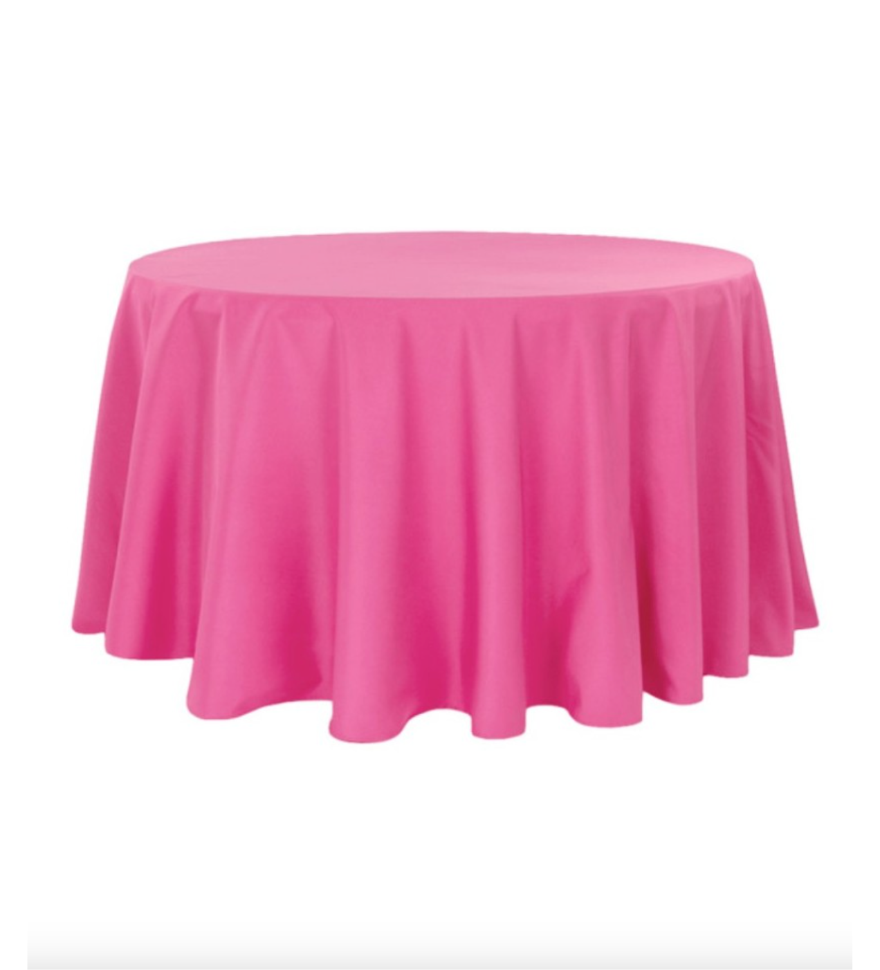 Nappe Ronde Polyester 280 cm Rose Bonbon