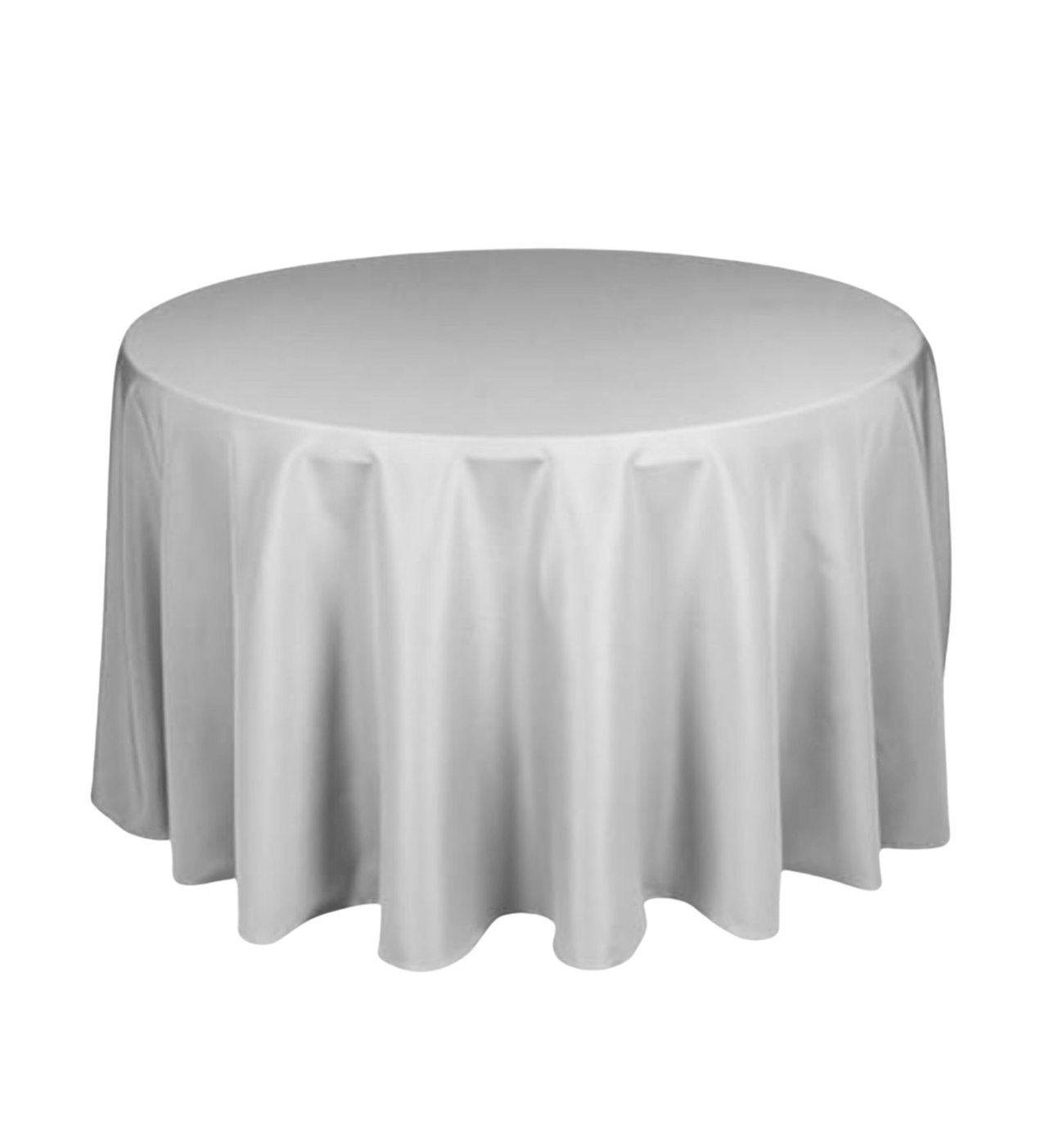 Nappe Ronde Polyester 280 cm Gris