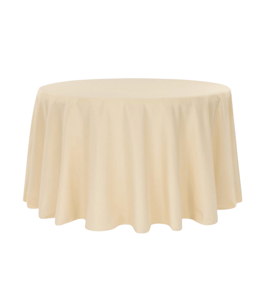 Nappe Ronde Polyester 280 cm Champagne