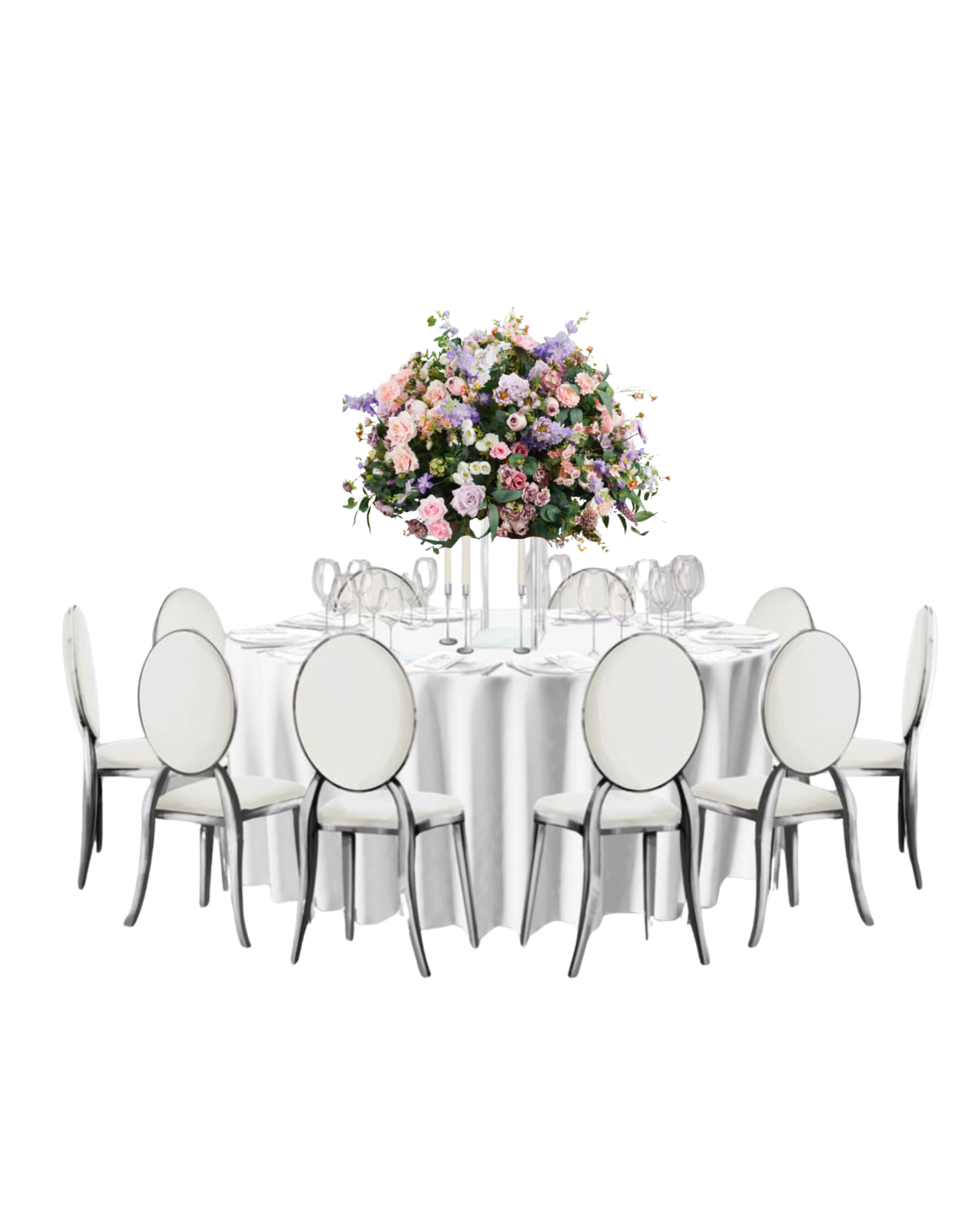 Pack décoration fleurs artificiel lilas