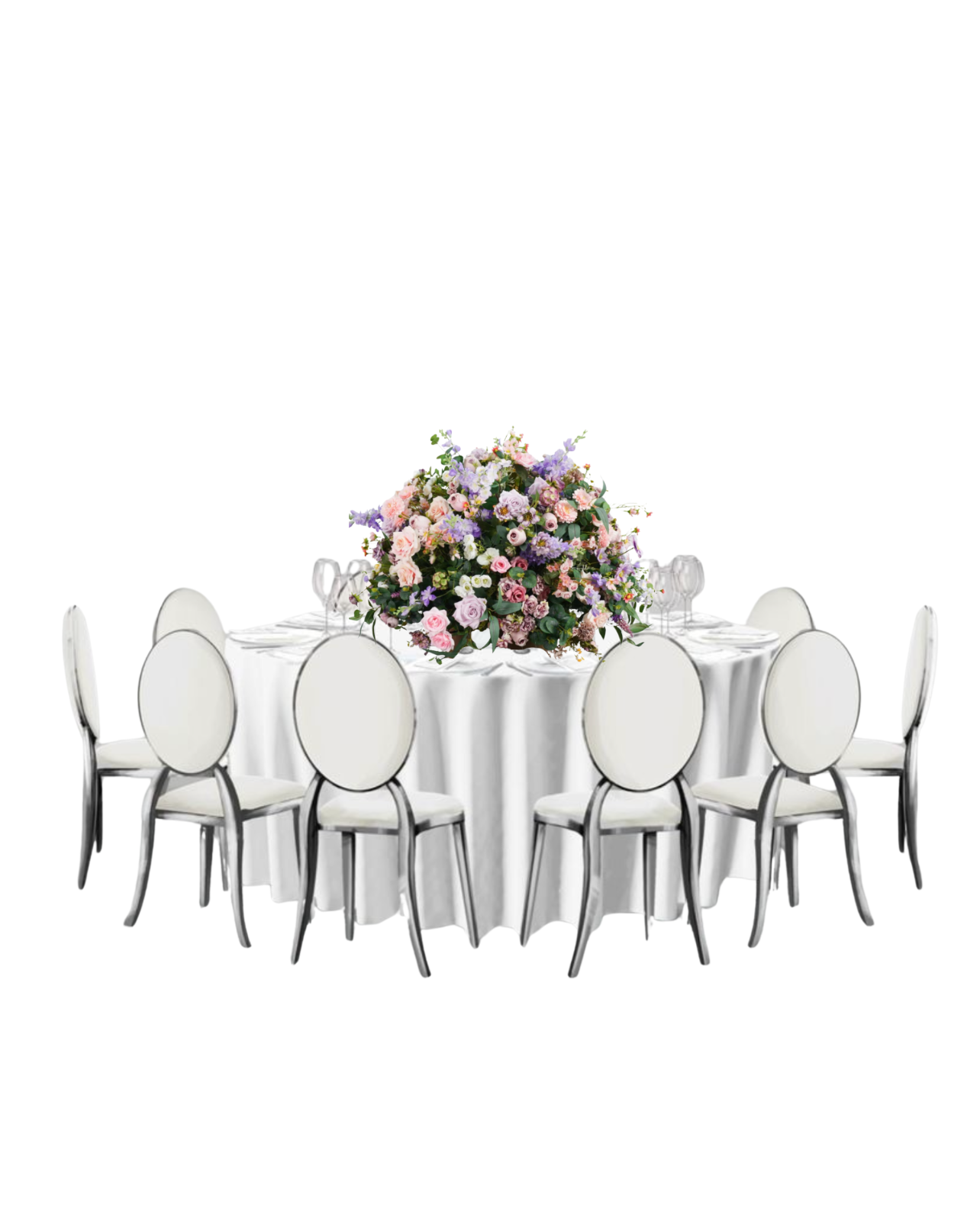 Pack décoration fleurs artificiel lilas